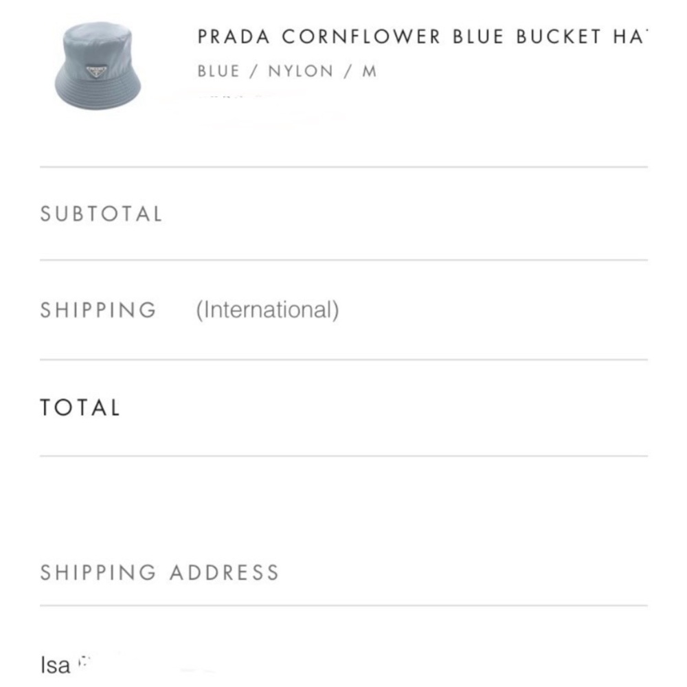 $695 EUC Prada Re-Nylon Bucket Hat Cornflower Blue Size M - Picture 14 of 14